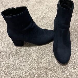 Elegant Navy Ankle Boots